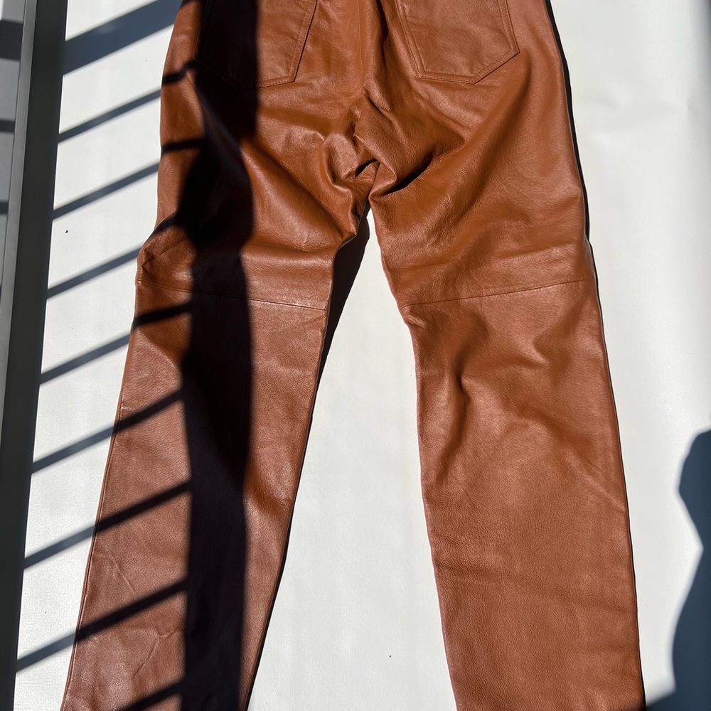 100% leather pants